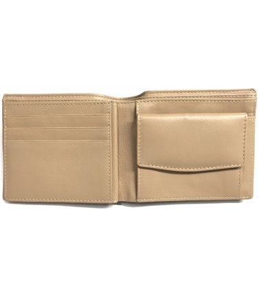 Navy Kangaroo Leather Wallet - with coin pouch