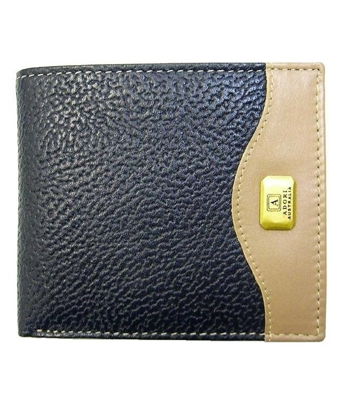Navy Kangaroo Leather Wallet KP2093
