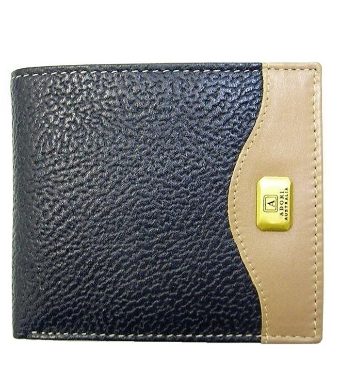 Navy Kangaroo Leather Wallet KP2074