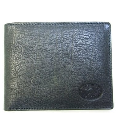 Kangaroo Leather Mens Wallet -Black KW3165