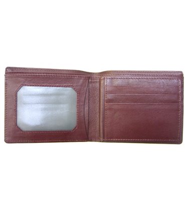 Kangaroo Leather Mens Wallet with Extra Flap-Antique Wine AK2095