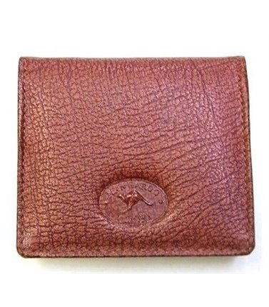 Kangaroo Leather Coin Purse- Antique Tan 