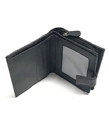 Emu Leather Ladies Wallet - Black EW4204