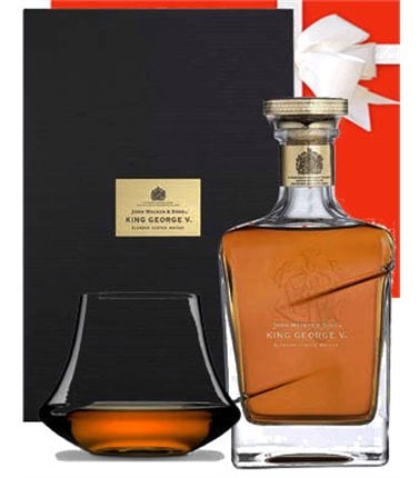 Whisky Gift- King George V with Glass