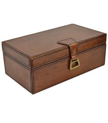 Leather Box Stirrup - Tan