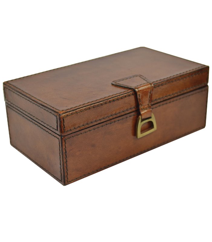 Leather Box Stirrup - Tan