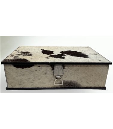 Leather Document Box- Fur, Stirrup