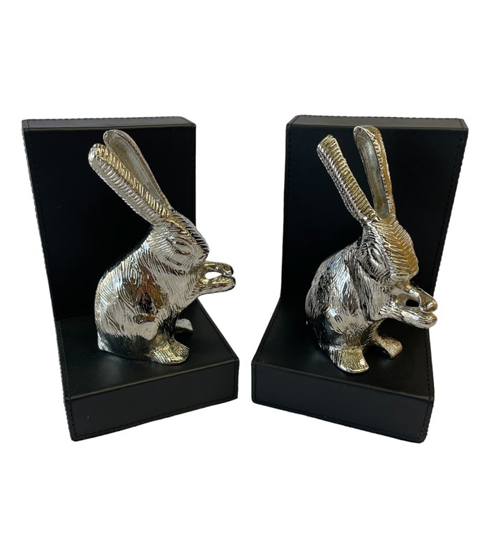 Bookends - Rabbit, Leather