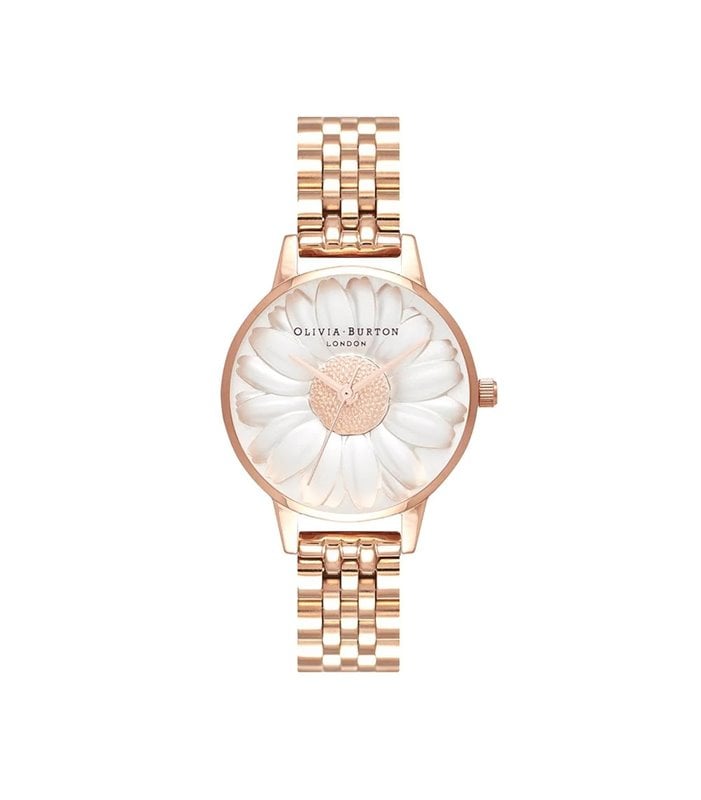 3D Daisy Rose Gold Watch