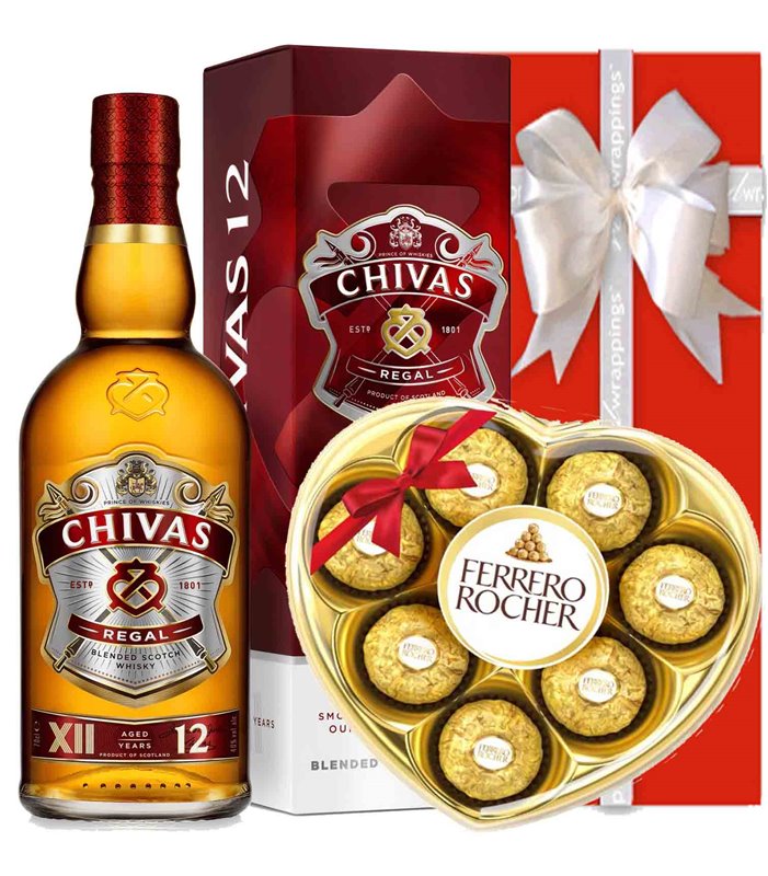 Valentine Chivas with Ferero Rocher