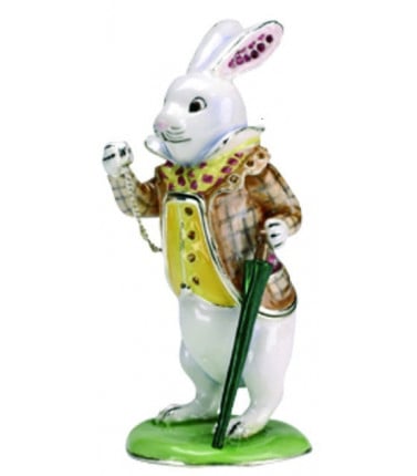 Trinket Box - Alice in Wonderland White Rabbit 