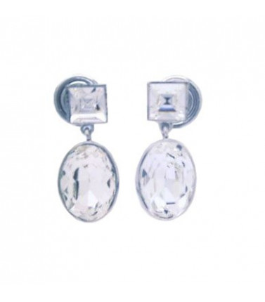 Earrings - Round Drop Silver
