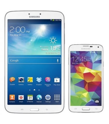 Samsung Galaxy S5 Smartphone and Samsung Galaxy 3 Tablet Combo
