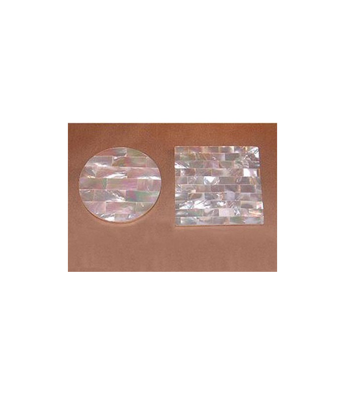 Mother of Pearl Shell Coasters - Set of 4