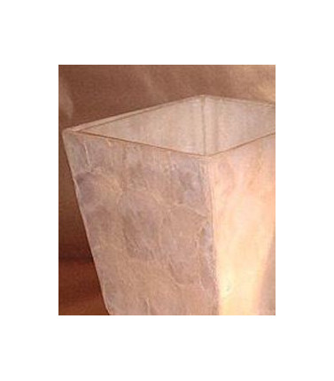 Capiz Shell Vase Concave - Small