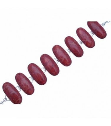 Bracelet Beans Red Coral