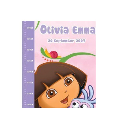 Dora the Explorer Growth Chart - Personalized
