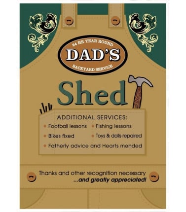 Dad's Shed Tin Sign