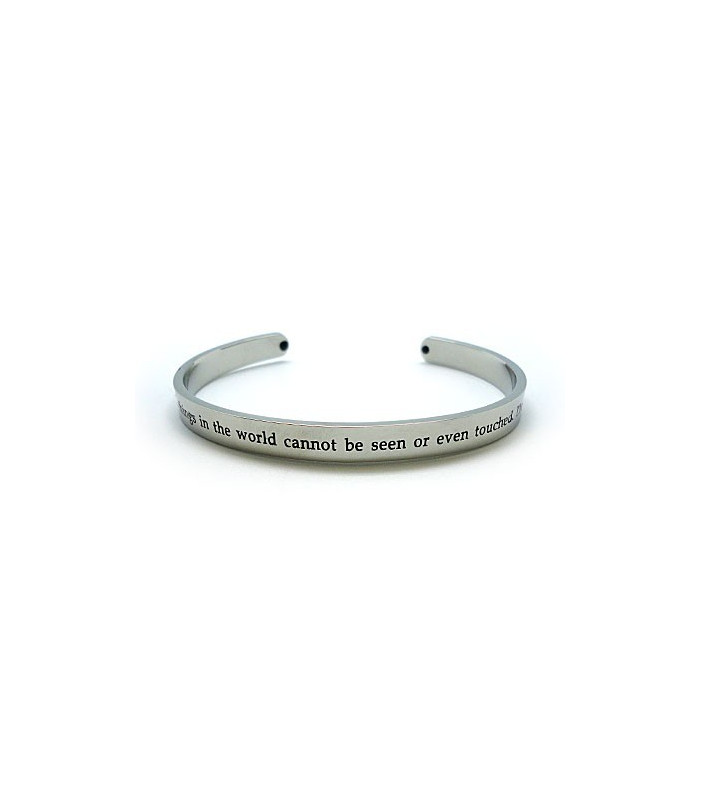 Cuff Bangle with Inspirational Quote