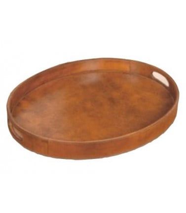 Buffalo Leather Tray - Oval