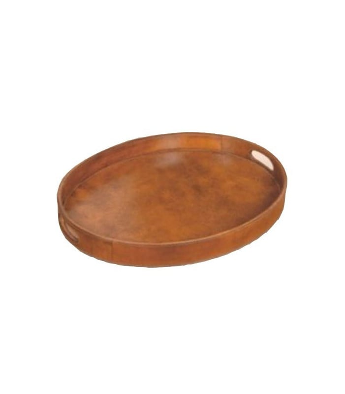 Buffalo Leather Tray - Oval