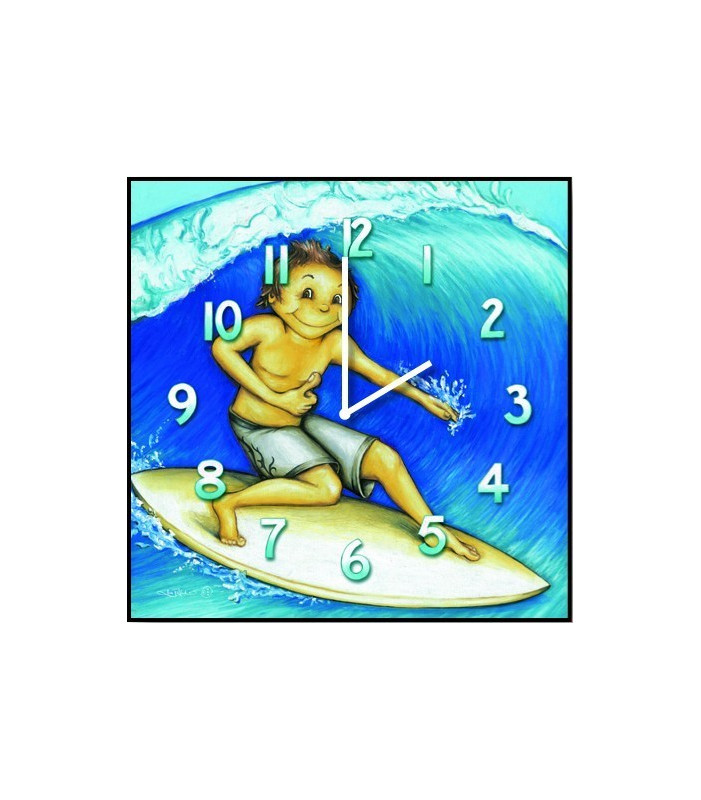 Kids Clock - Surf Boy
