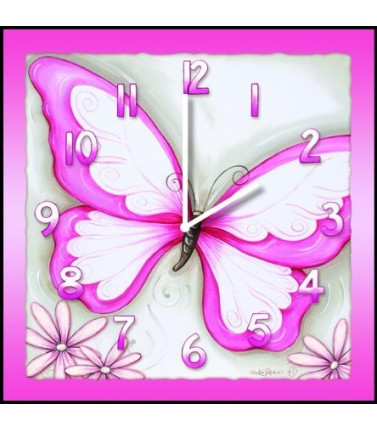 Kids Clock - Butterfly