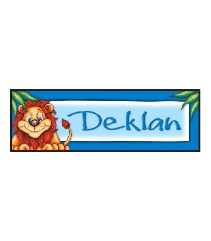 Kids Personalised Name Board - Lion