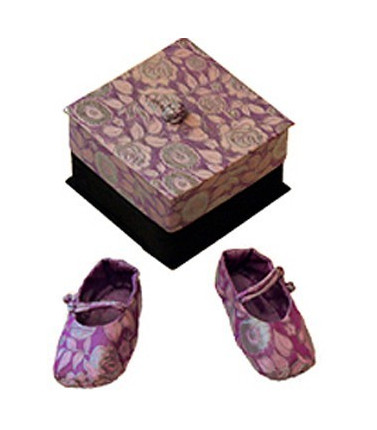 Boxed Silk Booties