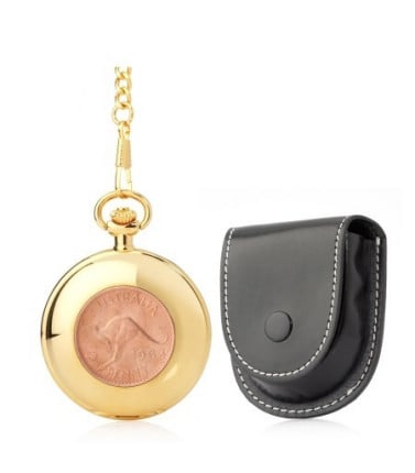 Pocket Coin Watch - Kangaroo Penny Gold