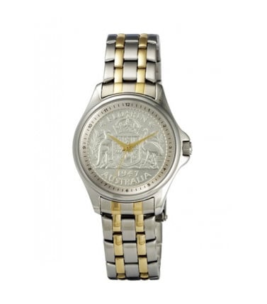 Coin Watch- Florin 2-tone Bracelet