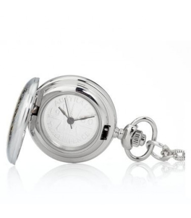Pendant Coin Watch with Silver Threepence Dial and Chain