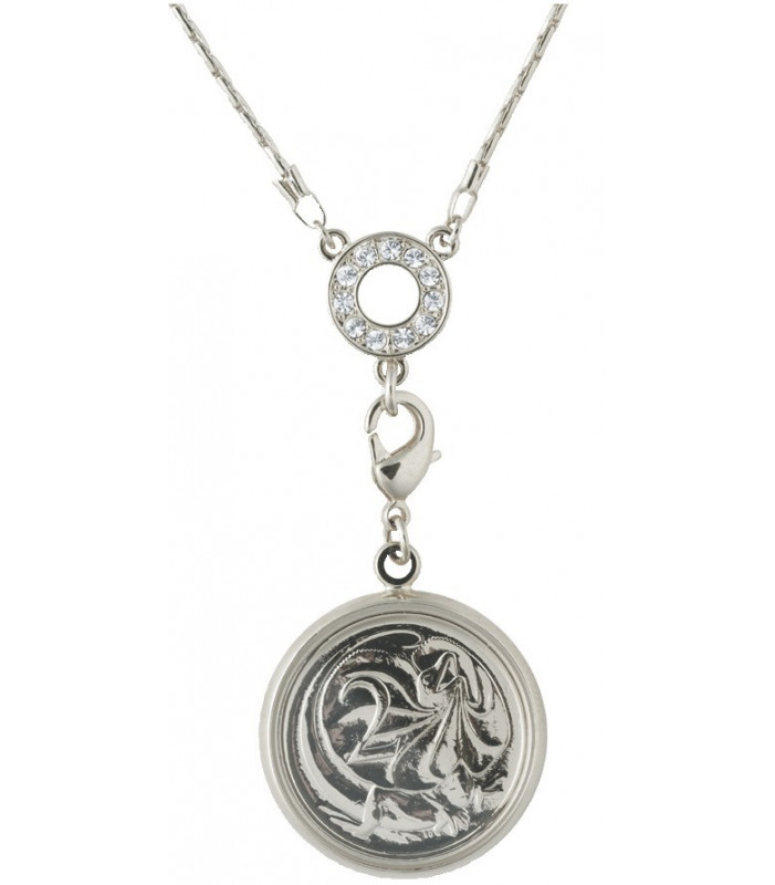 Australian Souvenir 2 Cent  Necklace- Rhodium