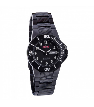 GRUNT Mens Watch - Black Dial and Stainless Steel Band