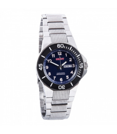 GRUNT Mens Watch - Blue Dial and Stainless Steel Band