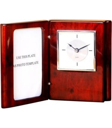 Desk Clock with Photo Frame