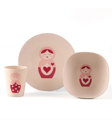 Bamboo Plate, Bowl and Cup - BPA Free