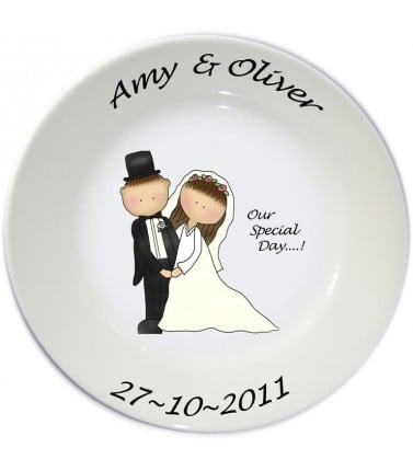 Wedding or Anniversary Personalised Plates
