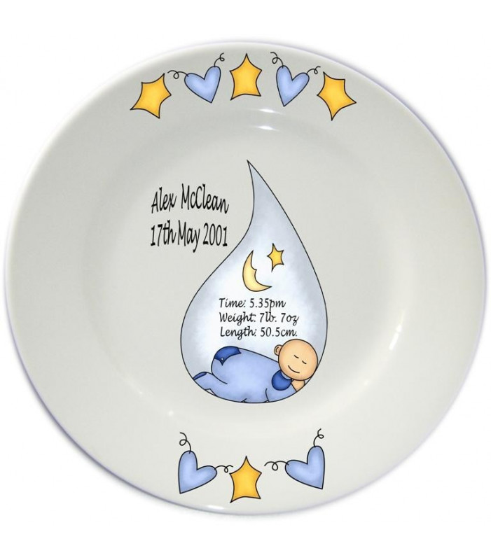 Baby Boy Name Plate - Bubble