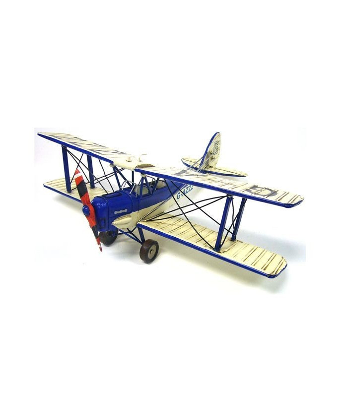 Model Blue and White Tiger Moth 
