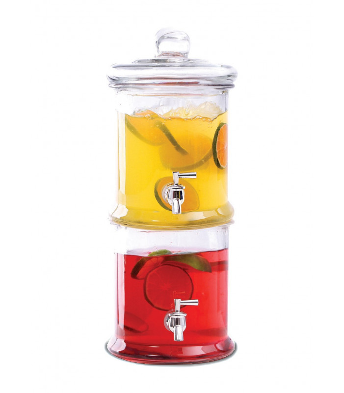 Phoenix Double Stacked Glass Drink Dispenser 4L each