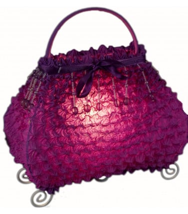 Handbag Lamp Purple