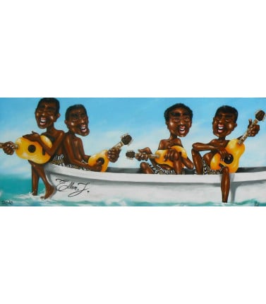 Pacific Island Serenade- mini canvas print