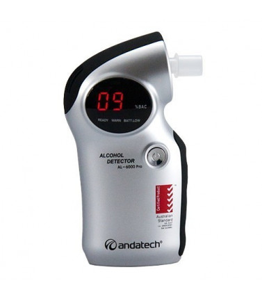 Andatech AlcoSense Pro (AL6000PRO) Portable Breathalyser with replaceable mouthpieces