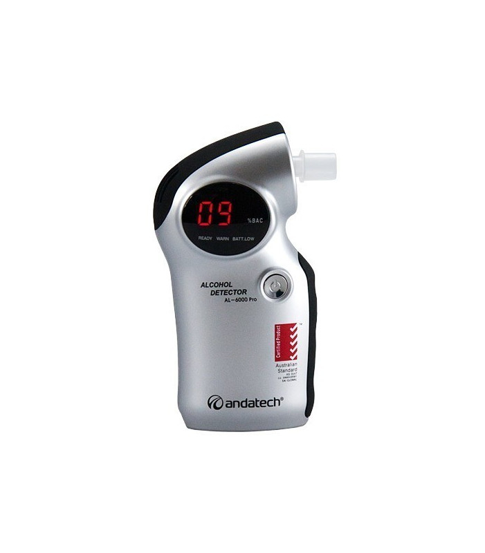 Andatech AlcoSense Pro (AL6000PRO) Portable Breathalyser with replaceable mouthpieces