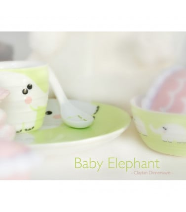 Toddler Dinnerware - Baby Elephant 