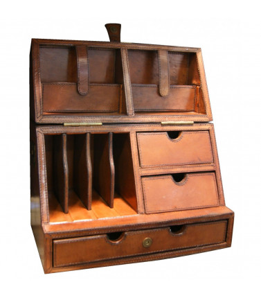 Handmade Leather Stationary Box