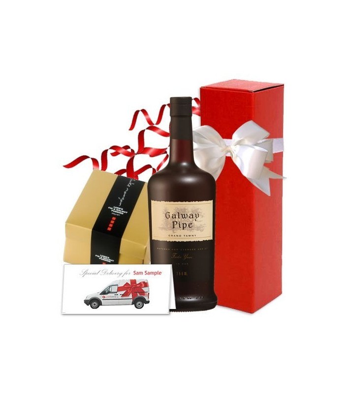 Galway Pipe Grand Tawny Port and Pudding Gift Set
