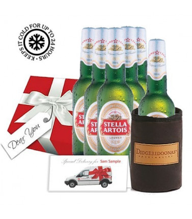 Stubbie Holder and Beer Hamper Pack Gift Set