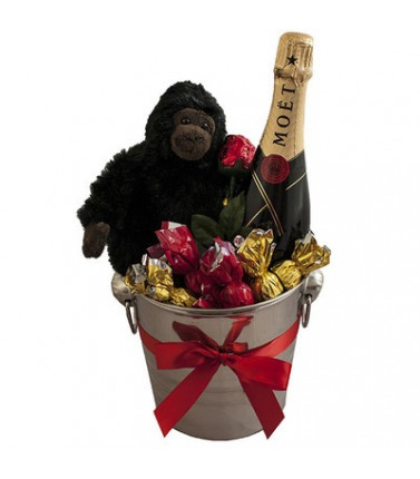 Romantic Gorilla and Moet Champagne